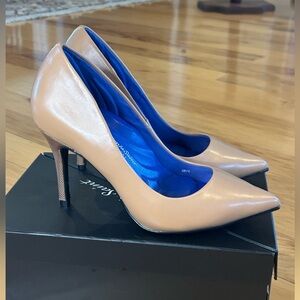 NWT New In Box! Antonia Saint New York Victoria High Heels in Nemi Nude